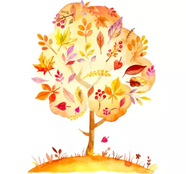 Herftstboom Muursticker - TenStickers