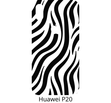 Huawei sticker in zebra stripe stijl - TenStickers
