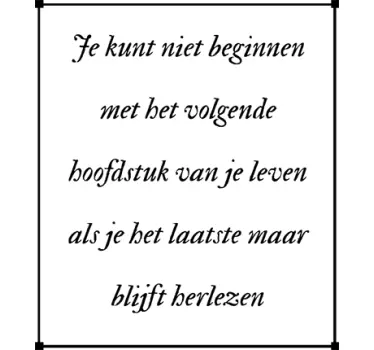 Inspiratie Tekststicker Toekomst - TenStickers