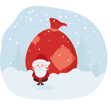 Kertsman sneeuw sticker - TenStickers
