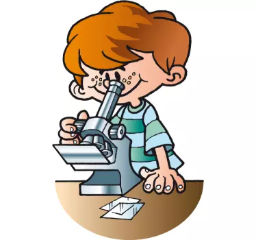 Kinderen jongen wetenschapper sticker - TenStickers