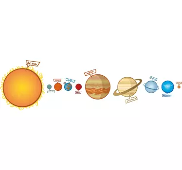 Muursticker kinderkamer sterrenstelsel - TenStickers