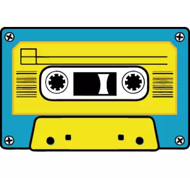 Klassieke Muursticker Cassette Bandje - TenStickers