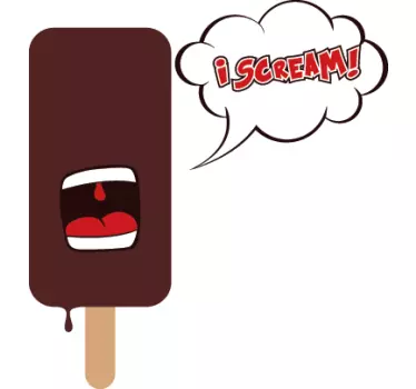 Koelkast sticker ijsjesfiguur - TenStickers