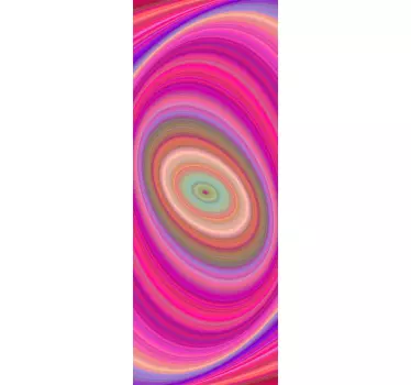 Koelkast sticker roze spiraal - TenStickers