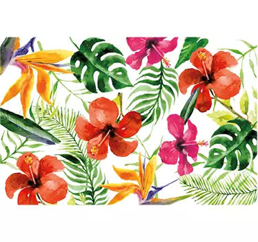 Laptop sticker bloemen en planten - TenStickers