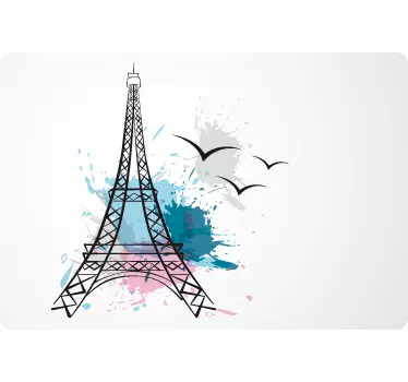 Laptop sticker Eiffeltoren - TenStickers