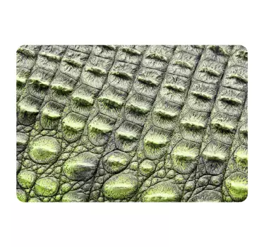 Dieren laptop sticker krokodil print - TenStickers
