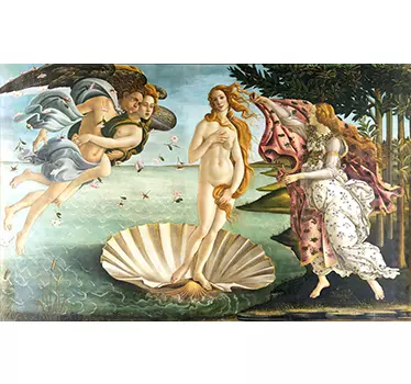Laptopsticker Venus Botticelli - TenStickers