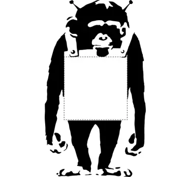 Lichtschakelaar Sticker Banksy - TenStickers