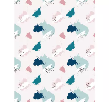 Muurstickers tienerkamer geometrische achtergrond - TenStickers