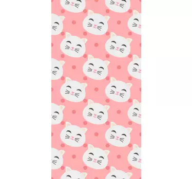 Stickers voor op meubels kinderkamer grappige katten - TenStickers
