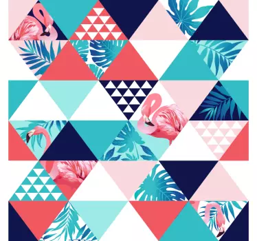 Stickervellen patronen en flamingo - TenStickers