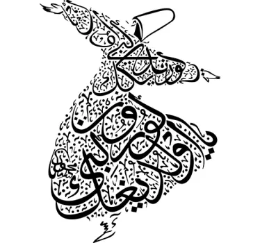 Mevlana dans Arabisch sticker - TenStickers