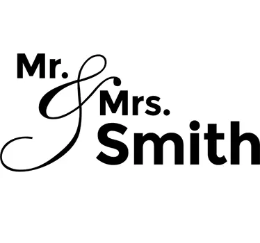 Mr. and Mrs. Muursticker - TenStickers