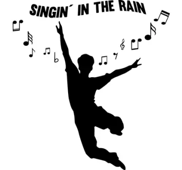 Muurdecoratie van ´singin´ in the rain´ - TenStickers