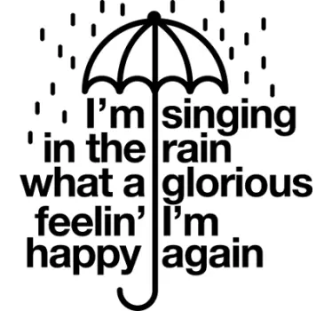Muursticker badkamer singing - TenStickers