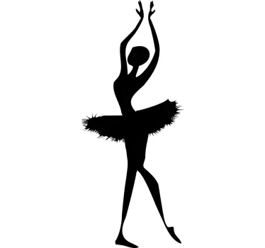 Muursticker Ballet Ballerina - TenStickers