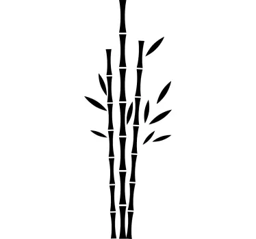Muursticker woonkamer bamboo schaduw - TenStickers