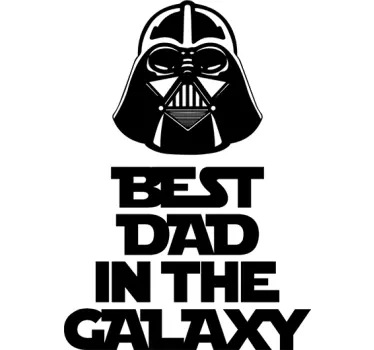 Muursticker Best Dad Star Wars - TenStickers
