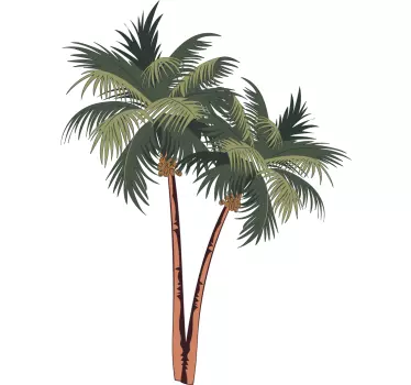 Muurstickers bloemen palmboom bomen - TenStickers