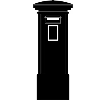 Muursticker woonkamer Brievenbus Londen - TenStickers