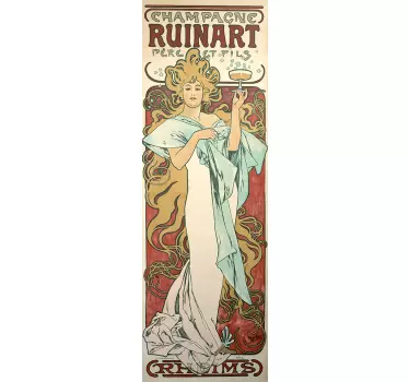 Muursticker champagne ruinart - TenStickers