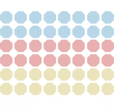Muursticker Cirkels Pastel - TenStickers