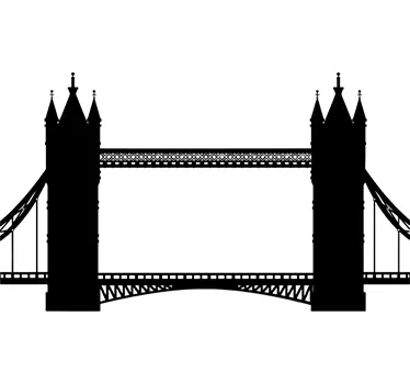 Muursticker de londen brug - TenStickers