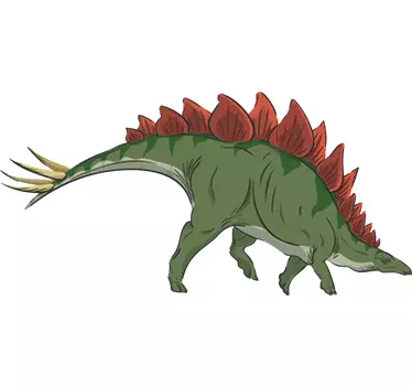 Muursticker Dinosaurus Stegosaurus - TenStickers
