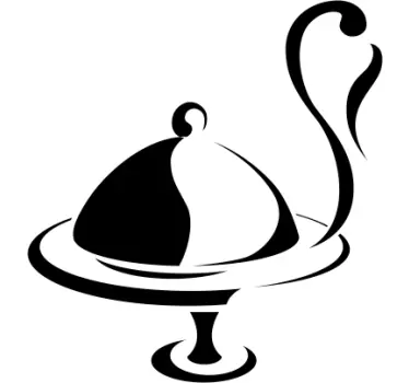 Muursticker Geserveerd Diner - TenStickers