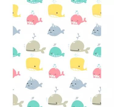 Muursticker kinderkamer zeedieren - TenStickers