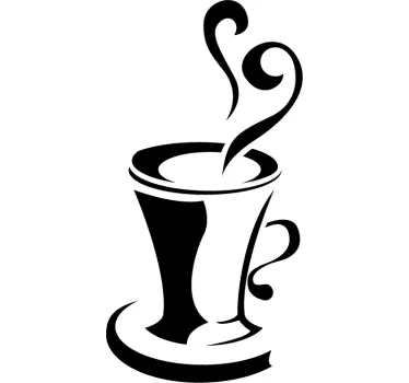 Muursticker Koffie Keuken - TenStickers