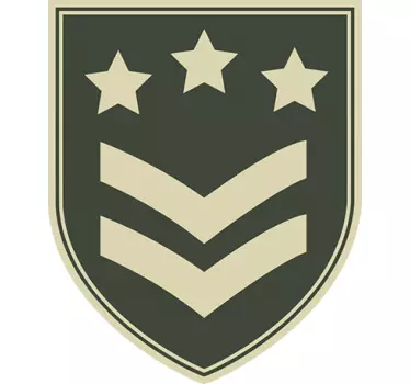 Muursticker Militair embleem - TenStickers