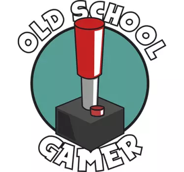 Muursticker Old School Gamer - TenStickers