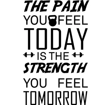 Muursticker pain today - TenStickers