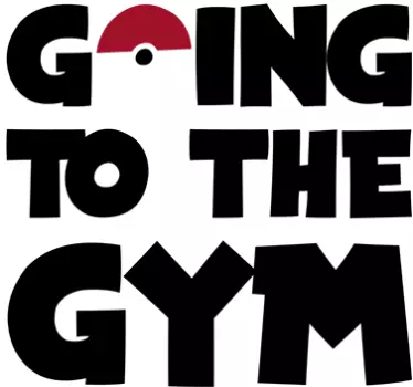 Muursticker Pokemon Going To The Gym - TenStickers