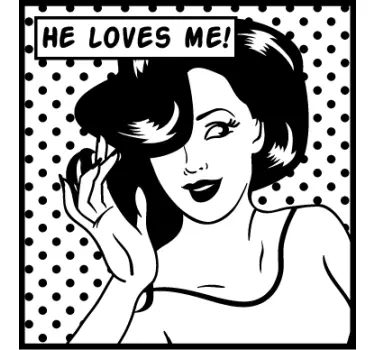 Muursticker popart - TenStickers