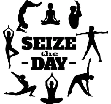 Muursticker Seize the day - TenStickers