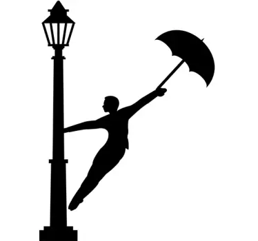 Muursticker Singing in the rain - TenStickers