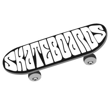 Muursticker skateboard - TenStickers