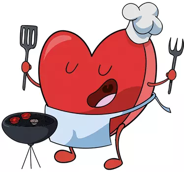 Muursticker Tekening Keuken - TenStickers