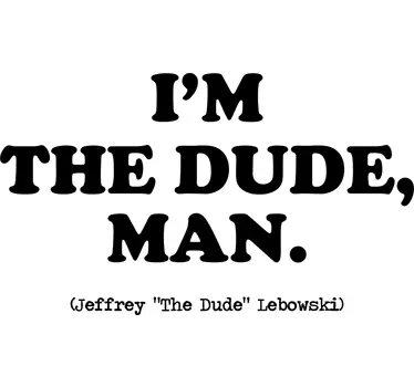 Muursticker The Big Lebowski Dude - TenStickers