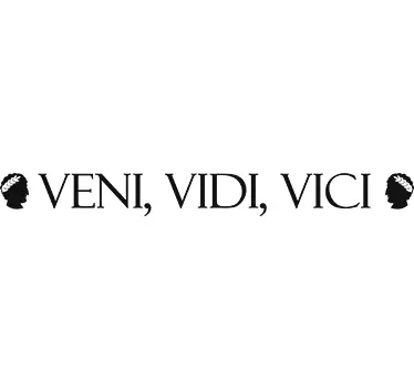Muursticker Veni Vidi Vici - TenStickers