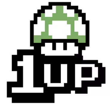 Muursticker videogames 1 up - TenStickers