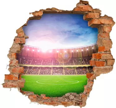 Muursticker kinderkamer voetbalstadion - TenStickers