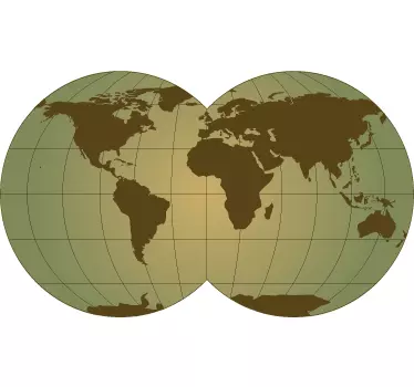 Muursticker Wereldbollen - TenStickers