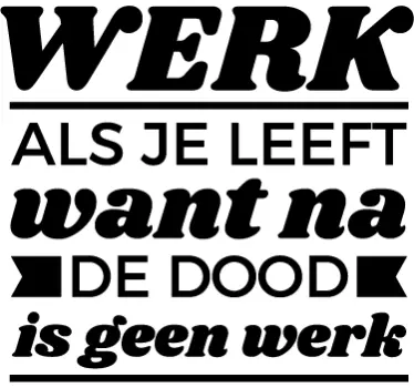 Muursticker werk - TenStickers