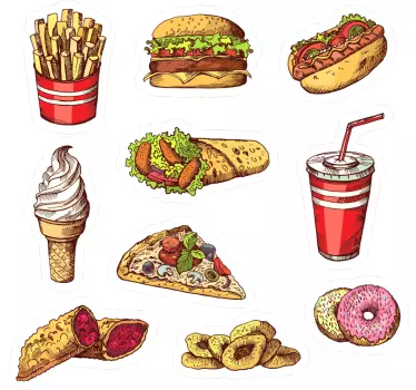 Voedsel stickers voor keuken - TenStickers