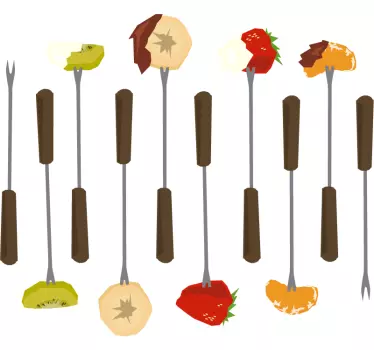 Voedsel stickers keuken - TenStickers